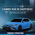 Front Bumper Bottom Bezel Trim Cover Left Right Side For Toyota Camry Xse Se 2021-2023 5312406260 To1046115 5312306190