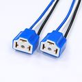 Pa Led 2x H4 Hb2 Ceramic Wire Harness Kit Socket Without Plug 