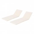 Christopher Knight Home Jamaica Outdoor Water Resistant Chaise Lounge Cushions 2-pcs Set Cream 