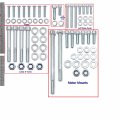 Httmt Bot-y-utv- Compatible With Banshee 632 Piece Polished Galvanized Steel Bolt Kit Atv Yfz350 Yfz 350