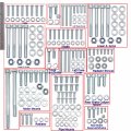Httmt Bot-y-utv- Compatible With Banshee 632 Piece Polished Galvanized Steel Bolt Kit Atv Yfz350 Yfz 350