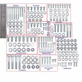 Httmt Bot-y-utv- Compatible With Banshee 632 Piece Polished Galvanized Steel Bolt Kit Atv Yfz350 Yfz 350