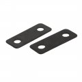 Uxcell 50pcs 24mmx9mmx0 5mm Flat Corner Brace Angle Plate Repair Bracket Black
