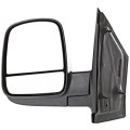 08-21 Express Savana Left Driver Mirror Manual Textured Black Fold W Dual Glass 