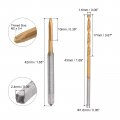 Uxcell M2 X 0 4 Spiral Point Thread Tap And 1 6mm Twist Drill Bit Set Metric Titanium Plated 6542 High Speed Steel Machine