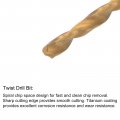 Uxcell M2 X 0 4 Spiral Point Thread Tap And 1 6mm Twist Drill Bit Set Metric Titanium Plated 6542 High Speed Steel Machine