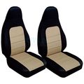 Totally Covers For 2001-2005 Mazda Mx-5 Miata Seat Black And Sand 22 Colors Bucket 