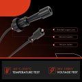 A-premium Ignition Spark Plug Wires Set Of 2 Compatible With Mitsubishi Lancer003 2004 2005 2006 2 0l 5mm Replace Md343245