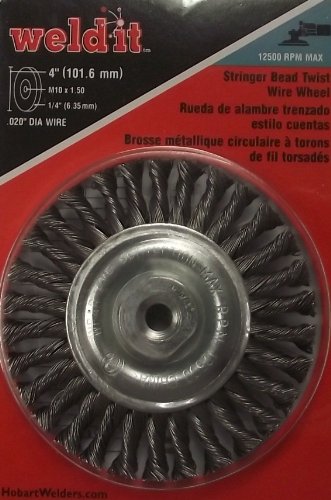 Hobart 770373 4 Stringer Bead Twist Wire Wheel M10 X 1 50