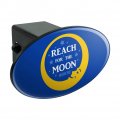 Reach For The Moon Oval Tow Trailer Hitch Cover Plug Insert