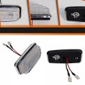 Adiil Clear Lens Sidemarker Dynamic Amber Lamps Sequential Led Front Side Marker Turn Signal Lights Assembly For 1986-2002 
