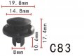 Autobahn88 Fender Interior Trim Washer Tank Push-type Clip Compatible With Honda Mitsubishi Gm Buick Cadillac Chevrolet Gmc