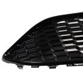 Front Upper Center Sport Grille For Ford Focus S And Se 2015 2016 2017 2018 Gloss Black Honeycomb Style Replacement Grill