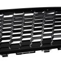 Front Upper Center Sport Grille For Ford Focus S And Se 2015 2016 2017 2018 Gloss Black Honeycomb Style Replacement Grill