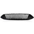 Front Upper Center Sport Grille For Ford Focus S And Se 2015 2016 2017 2018 Gloss Black Honeycomb Style Replacement Grill