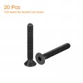 Uxcell 1 4-20x1-3 4 Flat Head Socket Cap Screws 10 9 Grade Carbon Steel Hex Countersunk Screw Bolts Fasteners Fully Threaded