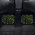 Rainforest Landscape Car Floor Mat Set Universal Fit 4-piece Green Forest Automotive Mats All Weather Anti-slip Protectionpets