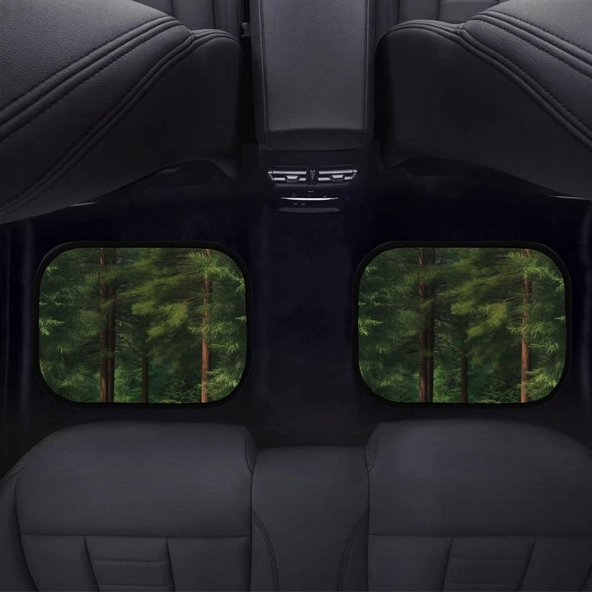 Rainforest Landscape Car Floor Mat Set Universal Fit 4-piece Green Forest Automotive Mats All Weather Anti-slip Protectionpets