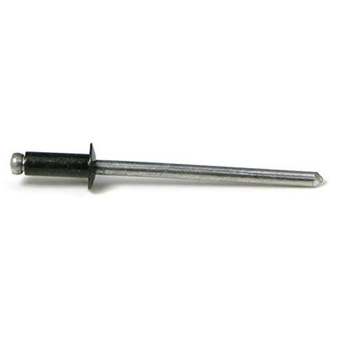 Black Pop Rivets 1 8 Diameter 4 All Aluminum Painted Blind 4-3 X 3 16 Grip Qty 1000