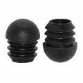 Flyshop 16-pack 3 4 19 Mm Outside Diameter Black Hard Plastic End Caps Round Tube Inserts Furniture Glides For Tables And 