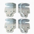 Trailer Stake Rack Corner Connector Brackets 8 Pack 90 Degrees Straight Wood Sides Latch Set Zinc Plated Steel 4 In By 2 5 