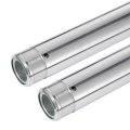 Front Brake Suspension Inner Fork Tubes Shock Pipes Silver Pair For Kawasaki Zx1100 Zzr1100 1990-1992 44013-1316 43mm