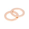 10pcs M14 Copper Tone Oil Drain Plug Gaskets Replacement For Benz 007603-014106
