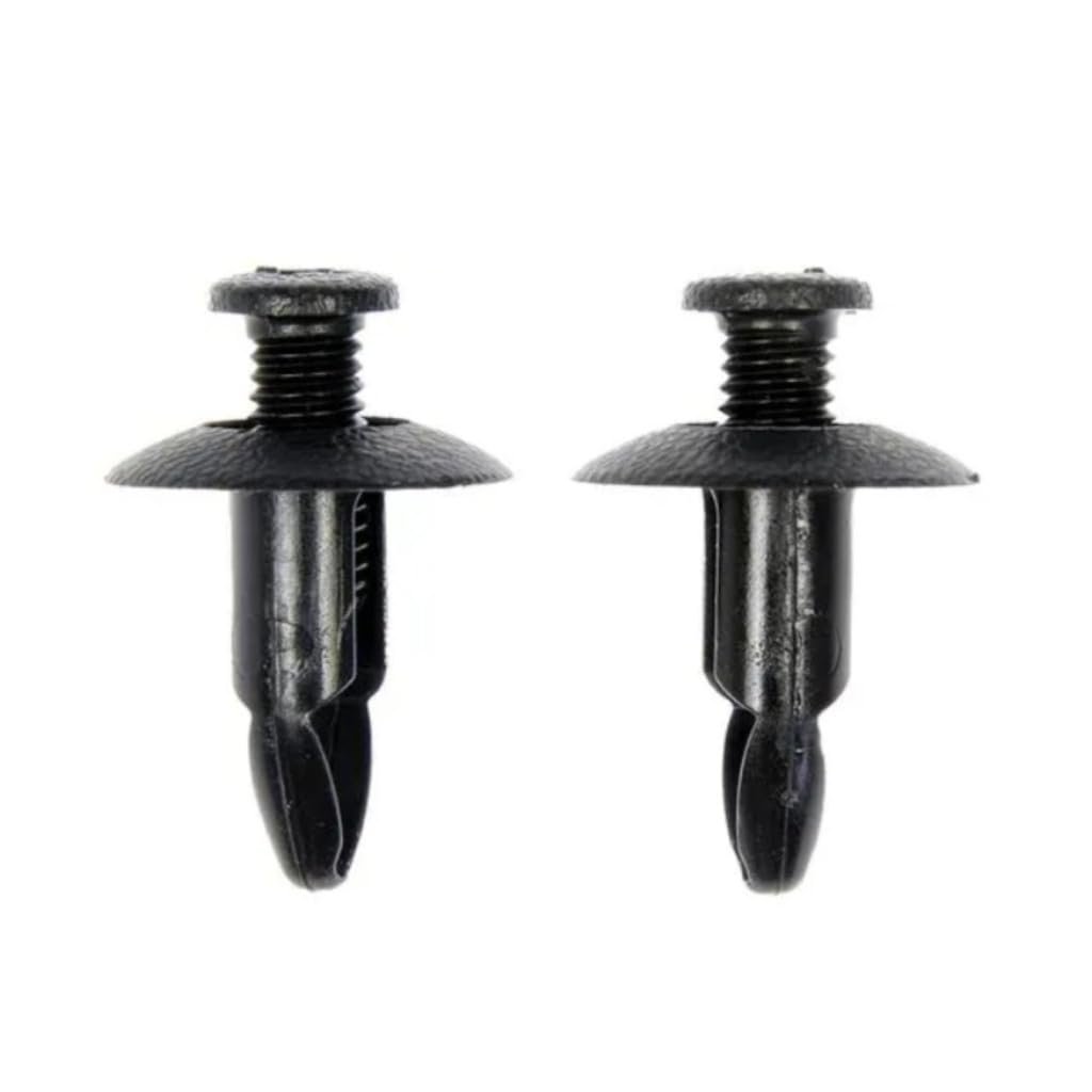 Bumper Retainers For Nissan Altima 1998 1999 2000 2001 Black Plastic Screw Rivets Fastener 0 38 In Face Diameter Replacement