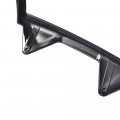 G-plus 2pcs Gloss Black Grille Headlight Door Bezel Chrome Set Compatible With Bronco 1992-1996 Fit Ford F150 F250 F350