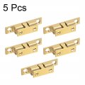 Uxcell Cabinet Door Closet Brass Double Ball Catch Tension Latch 42mm Length Gold Tone 5pcs