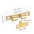 Uxcell Cabinet Door Closet Brass Double Ball Catch Tension Latch 42mm Length Gold Tone 5pcs