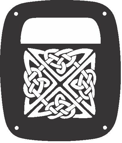 Jeeptails Celtic Knot Tail Lamp Light Covers For Jeep Wrangler Tj And Yj Black Set Of 2