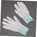 Vintorky Wear Resistant Gloves Safety Working 12 Pairs Cutter Gardening Protective Nylon White Anti-static Work Glove