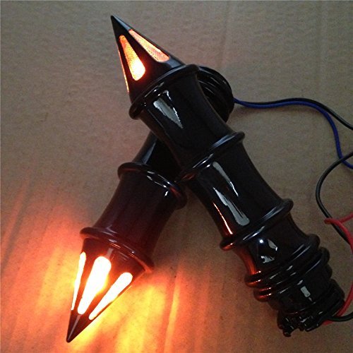 Smt-spike Grip For Turn Signal Kawasaki Vulcan 500 800 900 1500 1600 2000 Black B00rw3mjyi