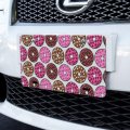Graphics More Chocolate Donuts With Heart Sprinkles Pattern Novelty Metal Vanity Tag License Plate 