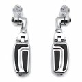 Hongk- Chrome Short Angled Adjustable Peg Mounting Kit With Airflow Foot Compatible Goldwing Shadow Valkyrie Triumph 1-1 4 Inch