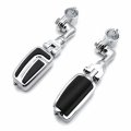 Hongk- Chrome Short Angled Adjustable Peg Mounting Kit With Airflow Foot Compatible Goldwing Shadow Valkyrie Triumph 1-1 4 Inch