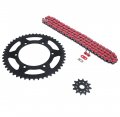 1992-1995 Fit Suzuki Rm125 Rm 125 Red Non O Ring Chain Sprocket Blk 12 49 112l