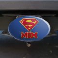 Superman Super Mom Shield Logo Oval Tow Trailer Hitch Cover Plug Insert