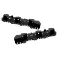 Front Upper Bumper Brackets Pair For 2013 2015 Subaru Xv Crosstrek Driver And Passenger Side Black Replaces Su1032101 Su1033101 