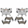 Front Left Right Brake Calipers W Pads Replacement For Polaris Ranger Crew Xp 900 1000