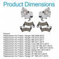 Front Left Right Brake Calipers W Pads Replacement For Polaris Ranger Crew Xp 900 1000