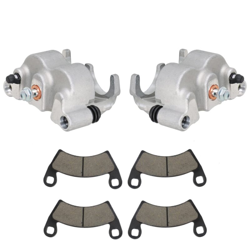 Front Left Right Brake Calipers W Pads Replacement For Polaris Ranger Crew Xp 900 1000