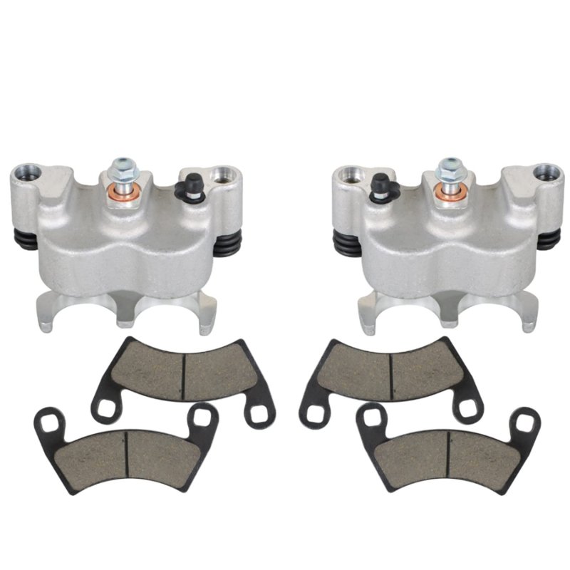 Front Left Right Brake Calipers W Pads Replacement For Polaris Ranger Crew Xp 900 1000