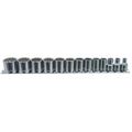 Kti22501 K Tool International 13 Piece 3 8 Drive 12 Point Shallow Sae Socket Set 