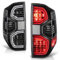 Auto Dynasty Led Tail Lights Assembly For 2014-2021 Toyota Tundra Pair Of Drl Lamps Replacement Black Housing Clear Lens 
