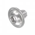 Uxcell Flanged Button Head Socket Cap Screws M8x10mm Hex Drive 304 Stainless Steel Fasteners Bolts Fully Threaded Machine Screw