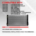 Dpi 1825 Factory Style 1-row Cooling Radiator Compatible With Chevy Blazer S10 Gmc Jimmy Sonoma Hombre Bravada 4 3l Mt 96-05