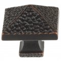 Gliderite Hardware 125 Inch 5432-orb-50 Hammered Pyramid Cabinet Knobs 50 Pack 1 Oil Rubbed Bronze Finish 