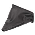 Gear Shift Gaiter Cover Car Knob Boot Pu Leather Black Replacement For